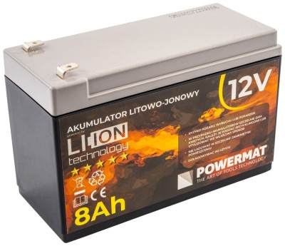 Acumulator Li-Ion PM-AKLJ-12V8AM, 12 Ah, 12 V, Powermat PM1518 foto