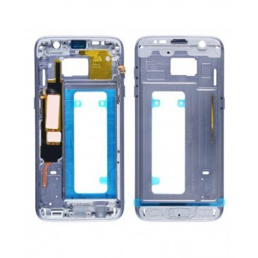 CARCASA MIJLOC SAMSUNG GALAXY S7 EDGE G935 BLUE ORIG SWAP.B foto