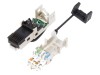 Conector RJ45 ecranat Cat 6a aurit