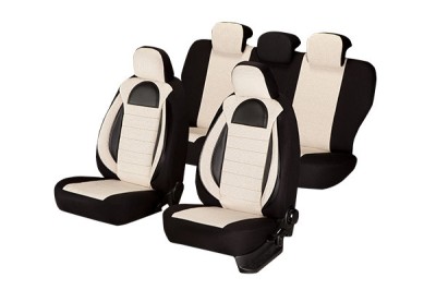 SET HUSE SCAUN RACING BEJ foto