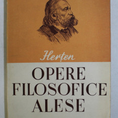 OPERE FILOSOFICE ALESE de A. I. HERTEN , 1950