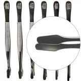 Cumpara ieftin Penseta pentru timbre cu varful patrat drept de 120 mm sau 155 mm nichelata sau aurie Nichelata - 120mm