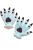 Mănuși Pufoase Copii cu Gheare, Sky Blue, Universale, Poliester, Model GL42-48 - Accesorii Moda Iarna