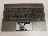 Carcasa superioara cu tastatura palmrest Laptop, HP, Pavilion 13-AN, TPN-Q214, L37532-001, L37532-B31, L37532-N271, 54G7DTATP40TEEP, iluminata, gri, l