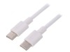 Cablu USB 2.0 USB C 2m alb, Goobay