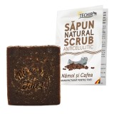 Sapun natural scrub anticelulitic namol si cafea,120g, Techir