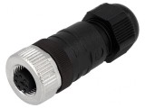 Mufă M12 8 PIN mamă pe cablu drept DeviceNet/CANopen
