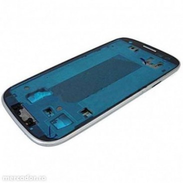 RAMA LCD FATA SAMSUNG I9300 GALAXY S3 SILVER ORIGINAL foto