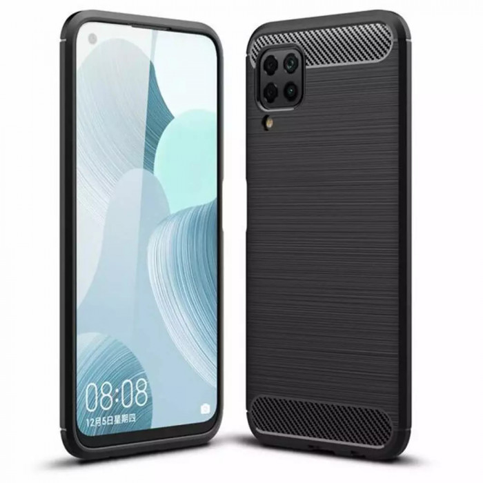 Husa Huawei P40 Lite Carbon Negru Techsuit