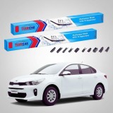 Cumpara ieftin Ștergătoare Kia Rio IV YB Sedan 2017-prezent | Set Față Flat Premium &ndash; TeamCar&reg;