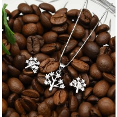 Set Argint Pandativ Si Cercei-- COPACUL VIETII - SET394E