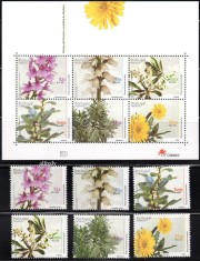 PORTUGALIA Madeira 2000, Flora, serie neuzată, MNH