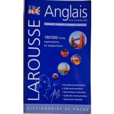 Anglais. Dictionnaire de poche (180.000 mots, expressions et traductions)