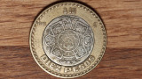 Mexic - moneda de colectie bimetal - 10 pesos 1999 - design spectaculos !, America Centrala si de Sud