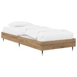 vidaXL Cadru de pat Stejar artizanal 80 x 200 cm Lemn prelucrat 8009057