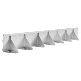 Bordura separator gazon, 100 x 1014.5 mm, otel galvanizat, 1.1 kg, argintie
