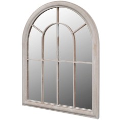 vidaXL Oglindă de grădină arcadă rustică 69x89 cm interior &amp; exterior
