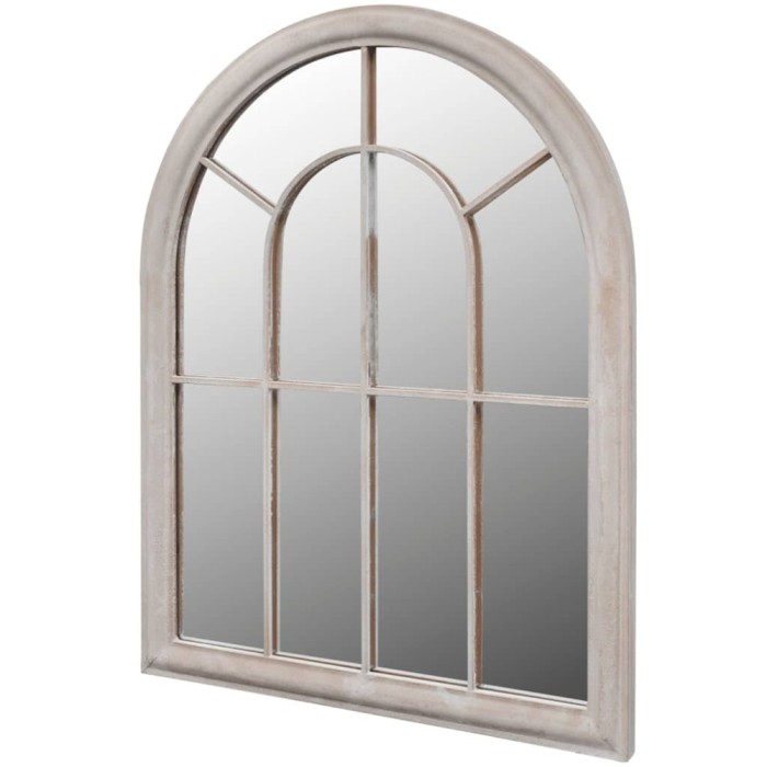 vidaXL Oglindă de grădină arcadă rustică 69x89 cm interior &amp; exterior