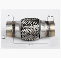 RACORD FLEXIBIL INNER &amp;amp; OUTER BRAID 45x100 MM foto