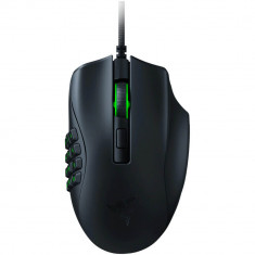 Mouse gaming Razer Naga X RGB, 18.000 DPI, Iluminare Chroma RGB, 16 butoane Programabile, Negru