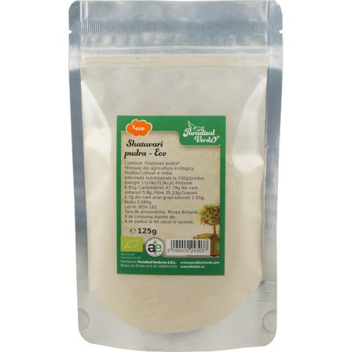 Shatavari Pulbere Eco 125gr Paradisul Verde