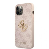 Cumpara ieftin Husa Cover Guess Silicone Metal Logo pentru iPhone 12 Pro Max Pink