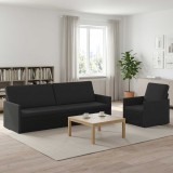Cumpara ieftin Set de canapea 2 pcs Negru Tesatura