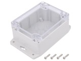 Carcasă universală IP67, 90x115x55 mm, cu lame de fixare