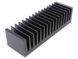 Radiator extrudat cu aripioare negru 50x160x40mm