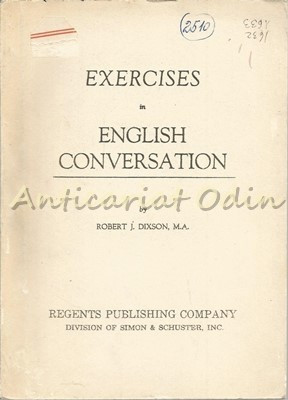 Exercises In English Conversation - Robert J. Dixson foto