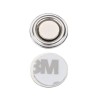 Ecuson magnetic cu autoadeziv, rotund D17x5 mm, metalic