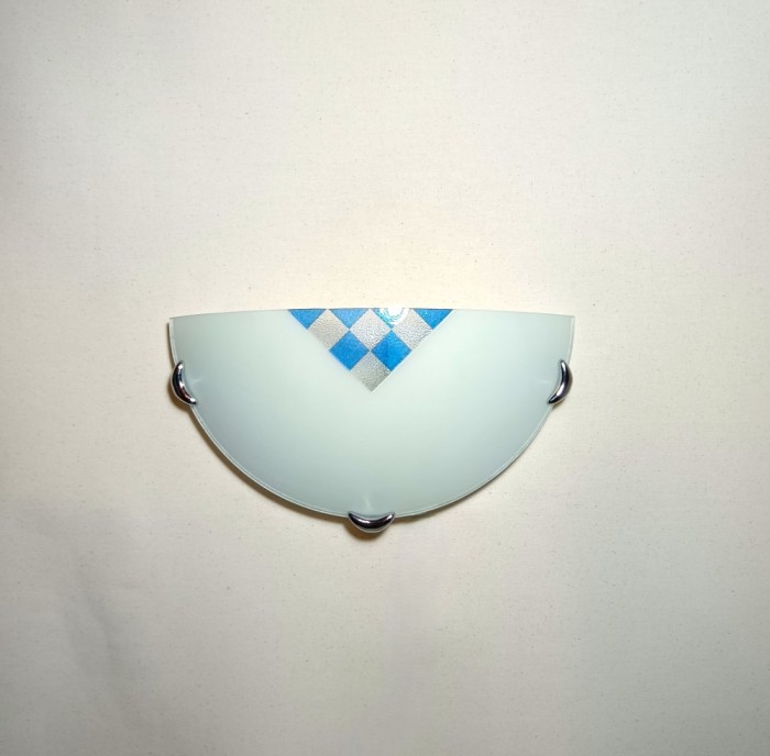 Aplica, ROSSINI Illuminazione, sticlă opalină Murano, vintage