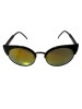Ochelari de soare dama, Negru, UV400, Plastic, Galben, Oem