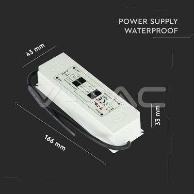 Sursa alimentare banda LED 12V 6A 75W IP67 V-TAC foto