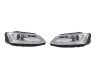 Far Volkswagen Jetta (1b), 07.2010-, model tuning, montare fata, stanga+dreapta, cu lumina de parcare LED; H1+H1+LED; electric; cromat, transparent;