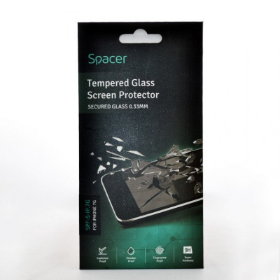 Folie protectie display Spacer , pentru iPhone 7 , Sticla securizata foto