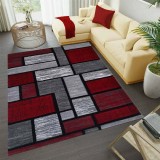 Covor modern living Geometric Red