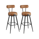 Cumpara ieftin Set 2 scaune de bar Vasagle Maro 56x56x101.5 cm