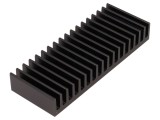 Radiator Negru cu Aripioare 37.5mm x 100mm