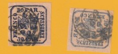 ROMANIA 1862. LP 10. Principatele Unite. Emisiunea I- 30 parale stampilat