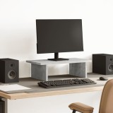 VidaXL Suport de monitor, gri beton, 50x27x15 cm, lemn prelucrat