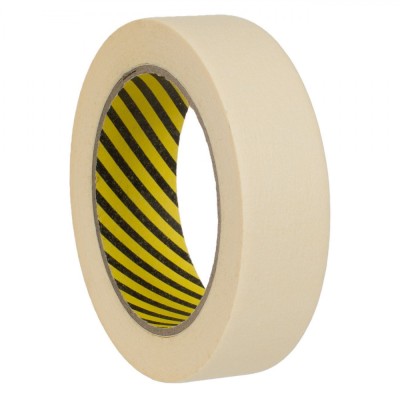 Banda Adezivă Mascare, Masking Tape, Ecru, Dimensiuni 35m x 2.9cm foto