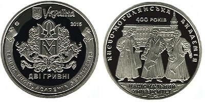 SV * Ucraina 2 HRYVEN / GRIVNE 2015 * Academia Mohylna Kiev 400 Ani AUNC+