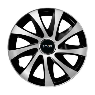 Set 4 capace roti Drift exrta silver&amp;amp;black R14 Compatibil Cu Smart foto