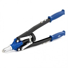Cleste manual pentru nituit, 3.2 - 6.4 mm, 4 capete interschimbabile, Satra foto
