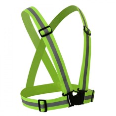 Vesta tip ham reflectorizant reglabil material elastic banda 4cm verde unisex universal MACI007