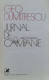 Jurnal de campanie - 1974 - Geo Dumitrescu (I7)