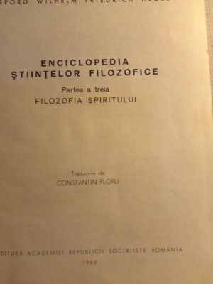 Hegel enciclopedia științelor filozofice filozofia spiritului foto