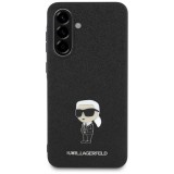 Husa Karl Lagerfeld Samsung Galaxy A36 5G Hardcase Glitter Fixed, negru, Ikonik Logo, KLHCSA36GKNPSK