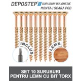 Suruburi dulgherie pentru montajul scarilor Depostep set 10buc